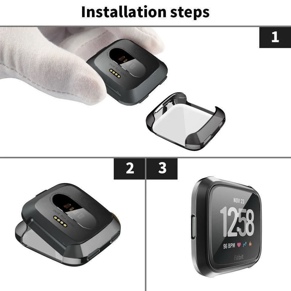 Hometrainer: Fitbit Versa 2 TPU Case + Display Schutz – Nuovo e nell'imballaggio originale da Zürich venduto da Watch-247 2