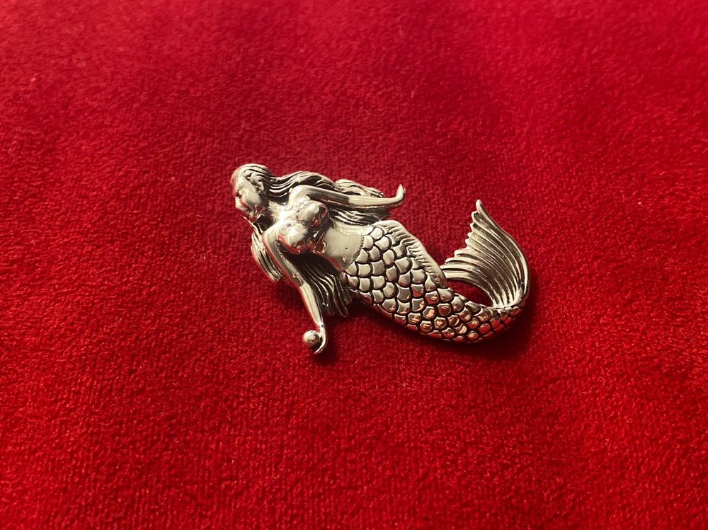 Bungsa Meerjungfrau Anhänger Aus .925 Sterling Silber – Kinderanhänger Mit Rosa-buntem Motiv, Nickelfrei