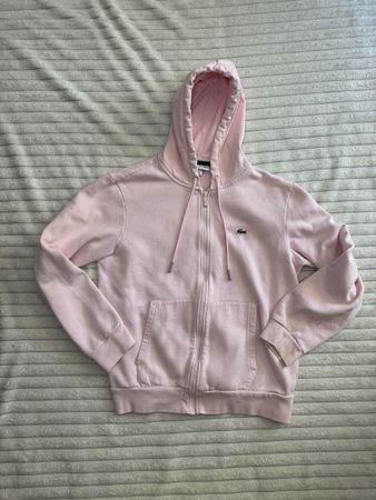 Original Lacoste Zip Hoodie Rosa