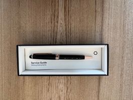 Luxeriöser Montblanc Kugelschreiber schwarz Rosé Gold neu