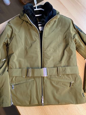 Descente Damenskijacke Khaki mit Gürtel NEU 42 (eher klein)