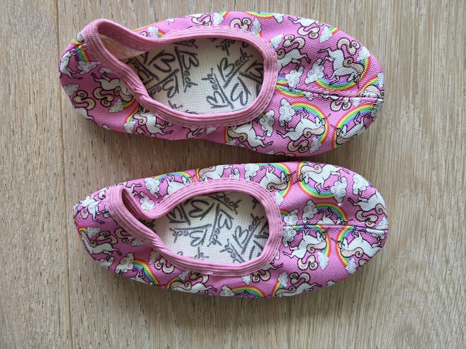 Scarpe per ragazze: NEUE Beck Turn-Schläppchen, Gr. 26, Einhorn – Nuovo e nell'imballaggio originale da Hinwil venduto da Jessica13 1