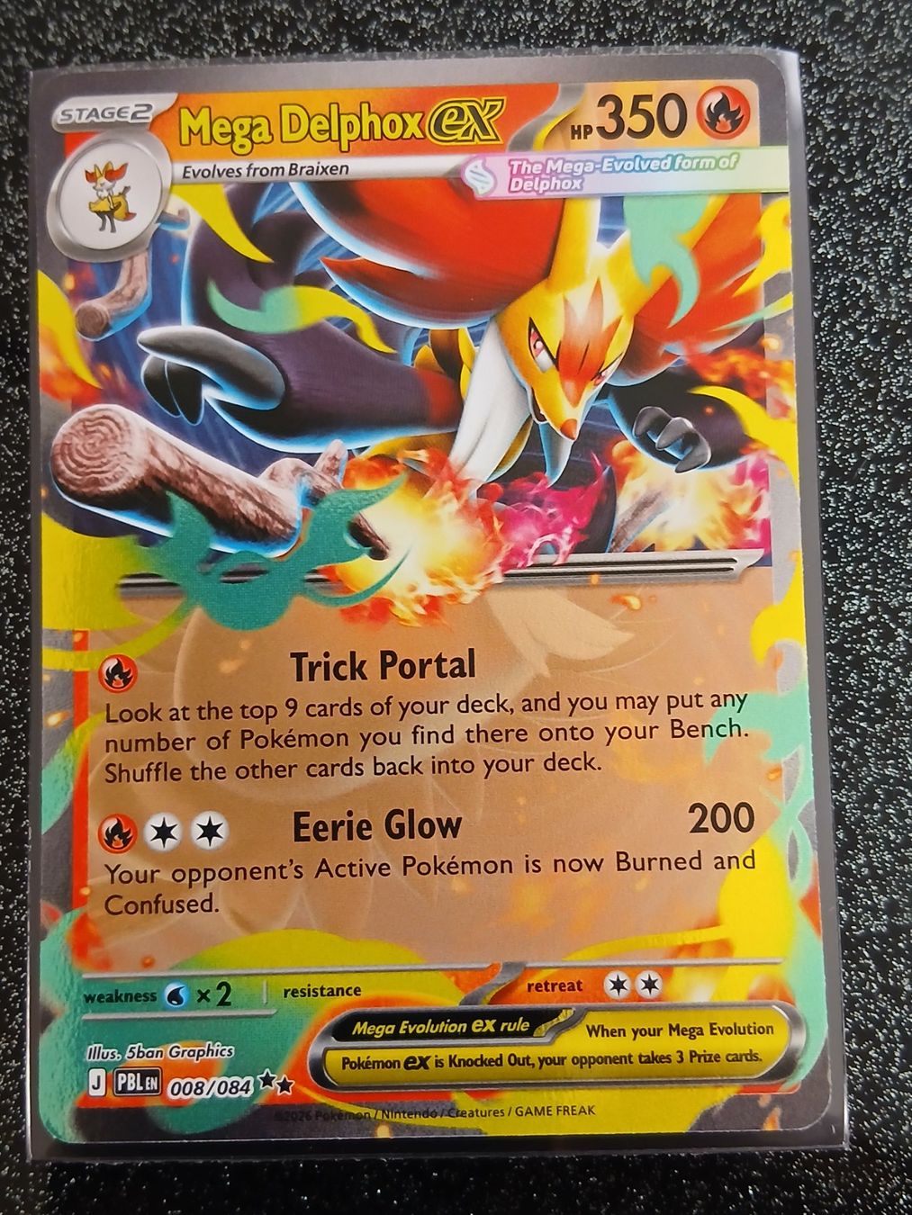 Pokémon Carte collezionabili: Pitch Black / Mega Delphox ex 008/084 – Nuovo (secondo la descrizione) da Zug venduto da Vorphalak