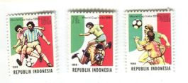 Briefmarken "Fussball". Indonesien