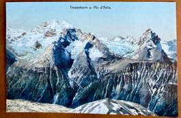 Tinzenhorn u. Piz d'Aela - Gletscher - AK