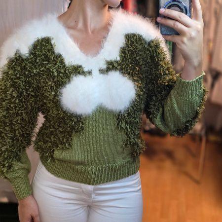 Vintage Boutique Pullover Mohair Stil M Unikat