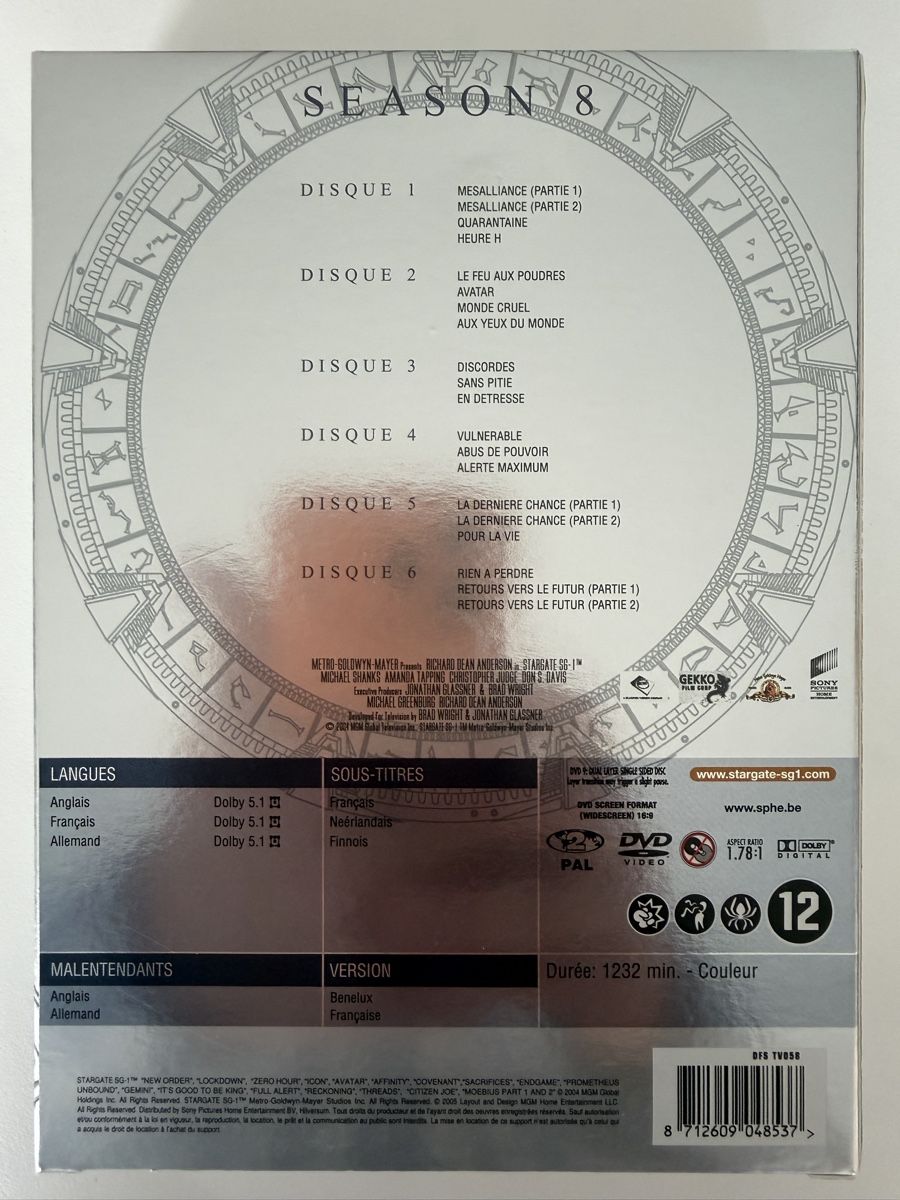 Tutti i DVDs: Stargate SG-1 Saison 8 – Usato da La Tour-de-Peilz venduto da xaejohn 1
