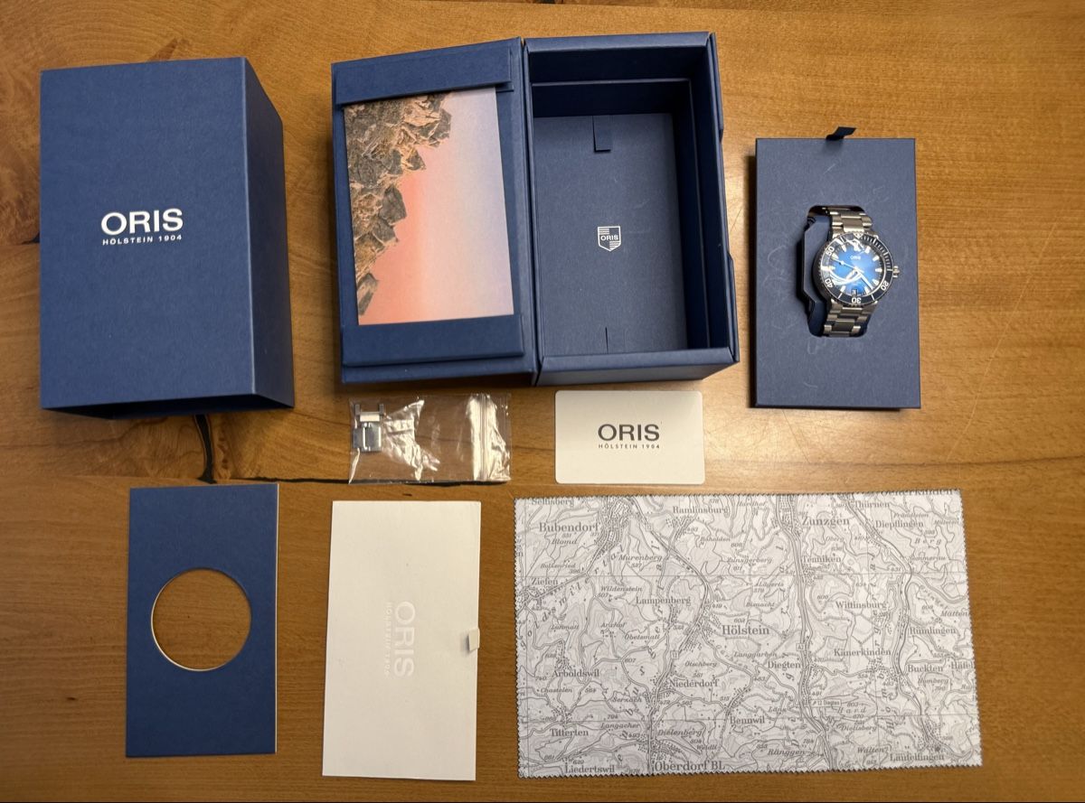 Oris Orologi: Oris Aquis Cal.400-2 41.5mm Blau – Usato da Frenkendorf venduto da VT06 1