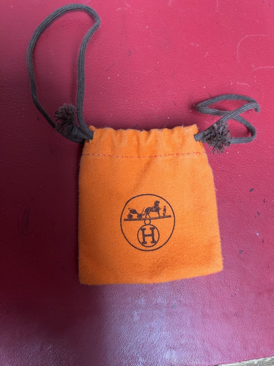 Hermès Borse: Kleines Stoffsäckli Hermès, orange, 8.5x9 cm – Usato da Solothurn venduto da Brini06