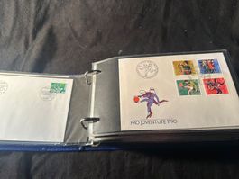 Interessantes Album FDC Schweiz ca. 1990 - 1992
