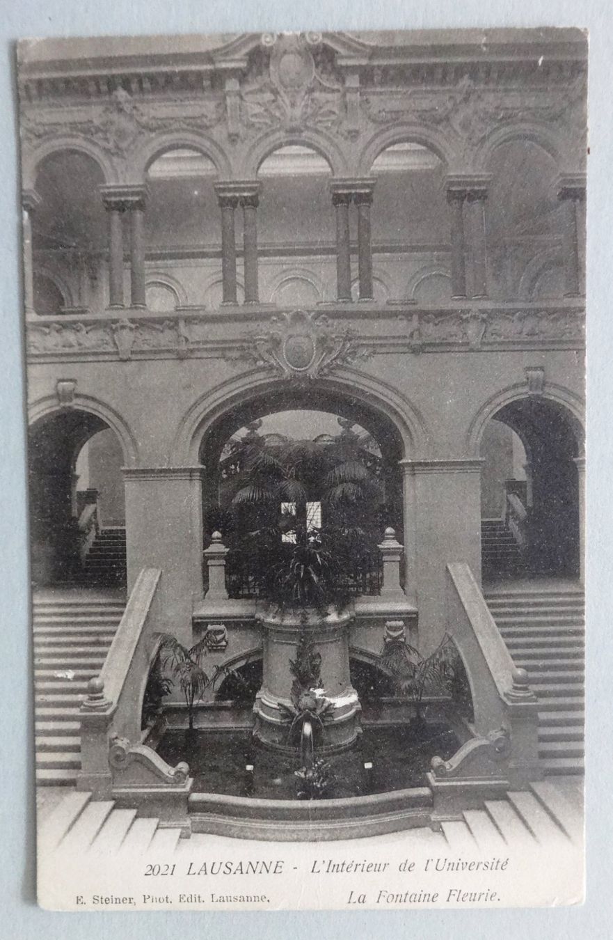 Cartoline postali: Lausanne - L' Intérieur de l' Université – Usato da Fétigny venduto da Billy2miny