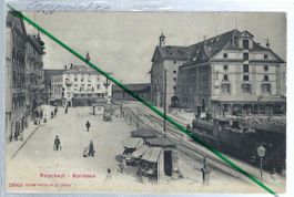 Rorschach. Kornhaus. Bahnhof. Ausfahrt. Personenzug. NOB.