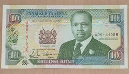 Banknote Kenya 10 Shillings, 1992