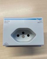 HAGER Steckdose T13; SN013 für DIN-Schiene