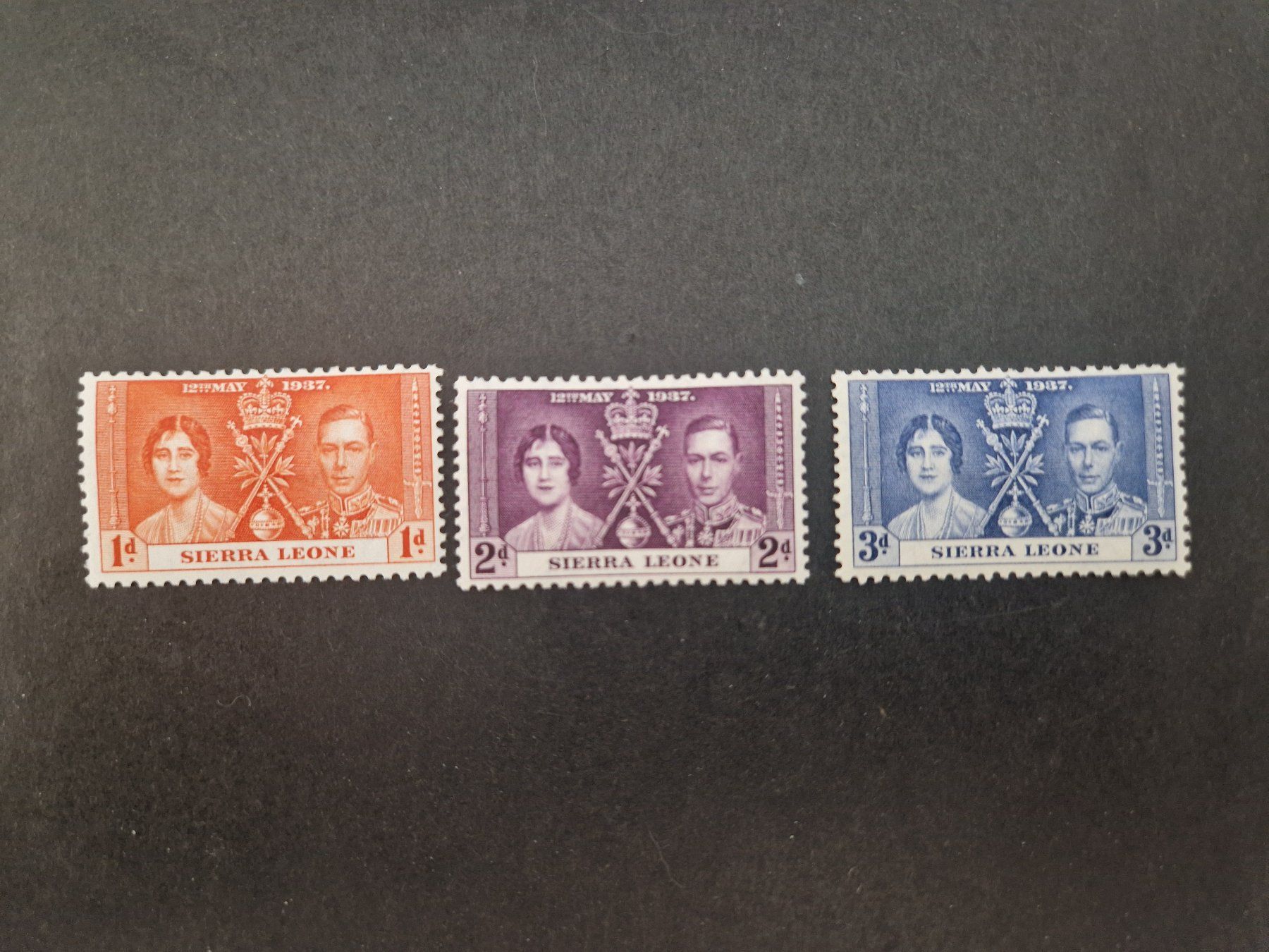 Alle Briefmarken: 3 seltene Sierra Leone Briefmarken 1937 – Neu (gemäss Beschreibung) aus Münchwilen TG von Nonno39