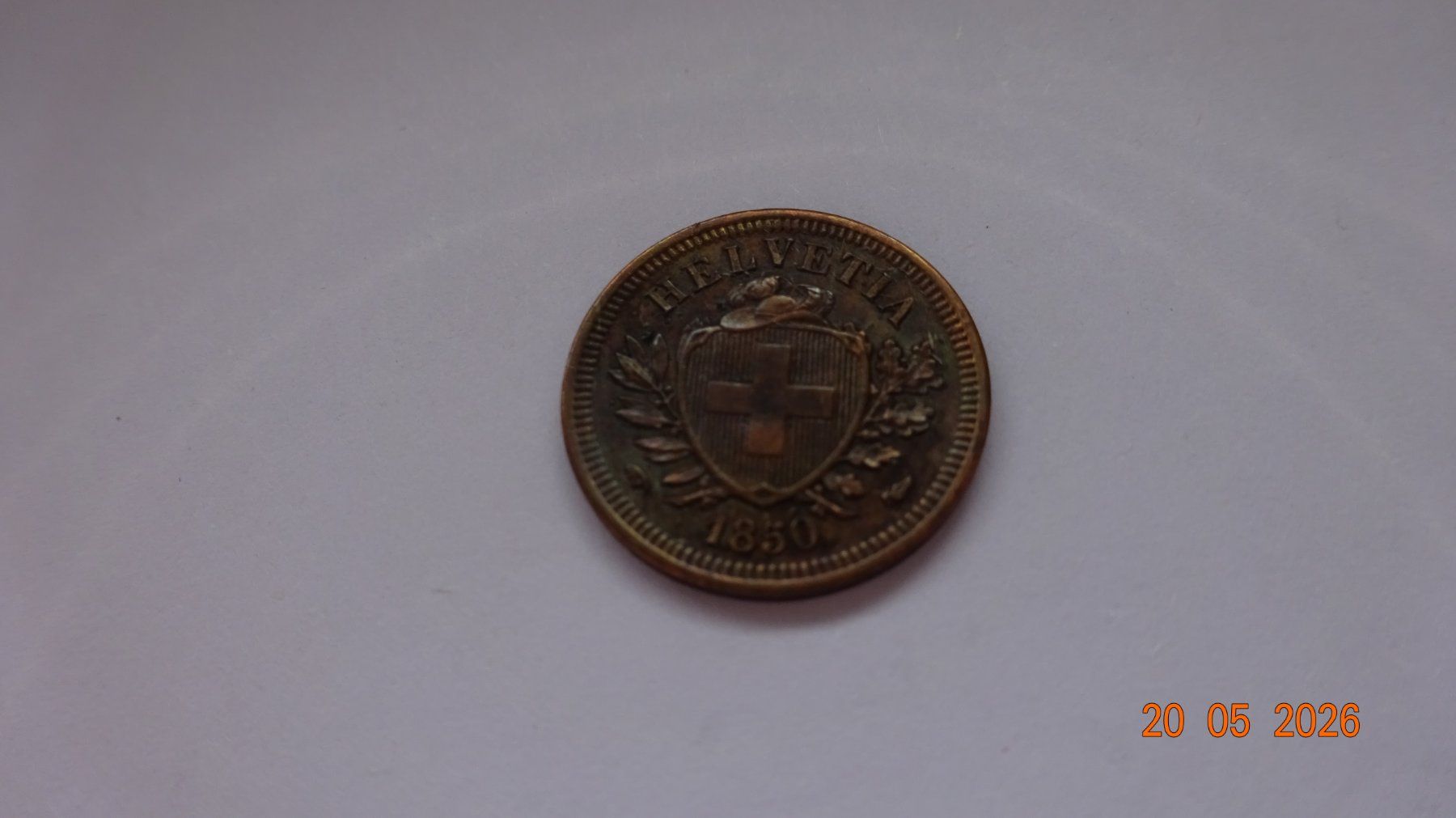 Tutti le monete: 1 Rappen 1850 Très rare – Usato da bassecourt venduto da Oursvert