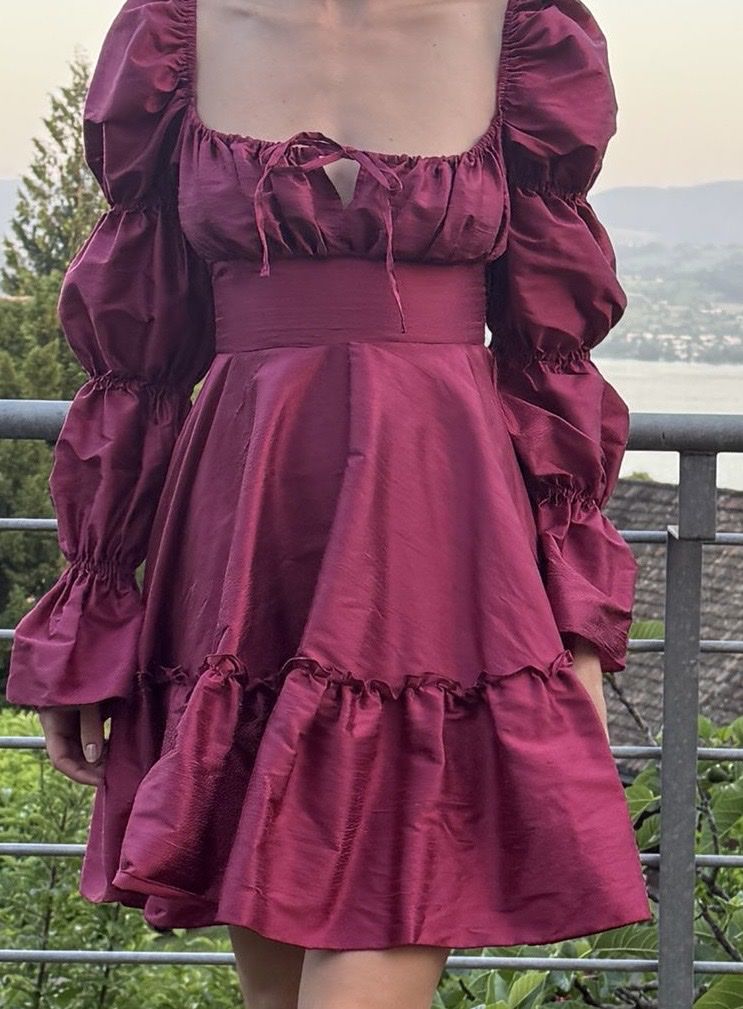 Vestiti: Kleid 100% Dupionseide hangeschneidert – Usato da Herrliberg venduto da ramonabattiston 2