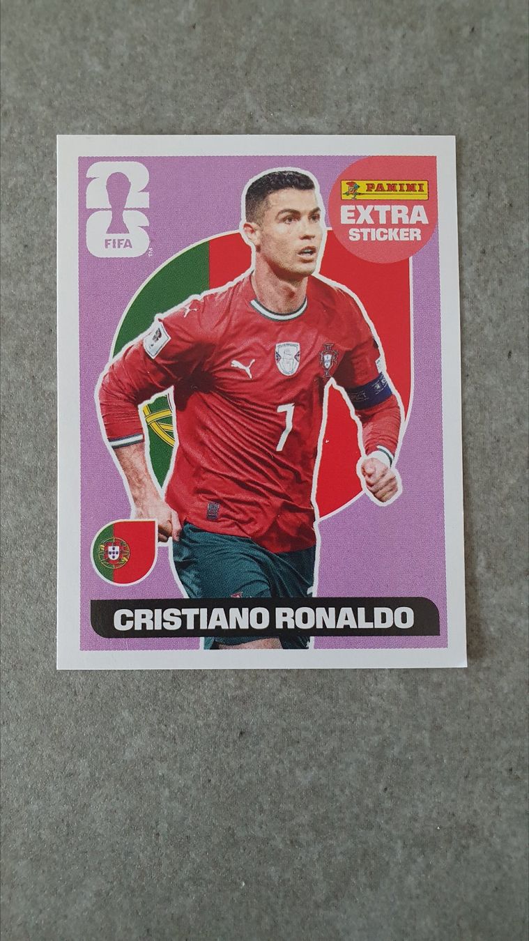 Panini Carte collezionabili: panini extra sticker Cristiano Ronaldo 2026 – Nuovo (secondo la descrizione) da Estavayer-le-Lac venduto da Pinoux
