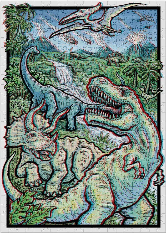 Puzzles: Puzzle 3D: Dinosaurier - 500 Teile von Cloudberries. Cloudbe – Neu und originalverpackt aus Uster von Ludit