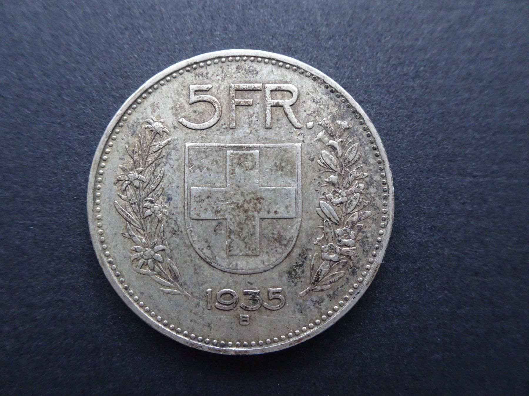 Tutti le monete: SILBER Fünfliber von 1935 – Usato da Stäfa venduto da kaitak97 1
