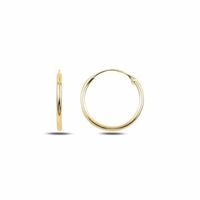 Ohrringe Creole 925 gold Silber filigran Klassiker 16mm