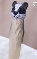🦝DEKO TEIL DACHS  KLAMMER-CLIP HOLZ🦝