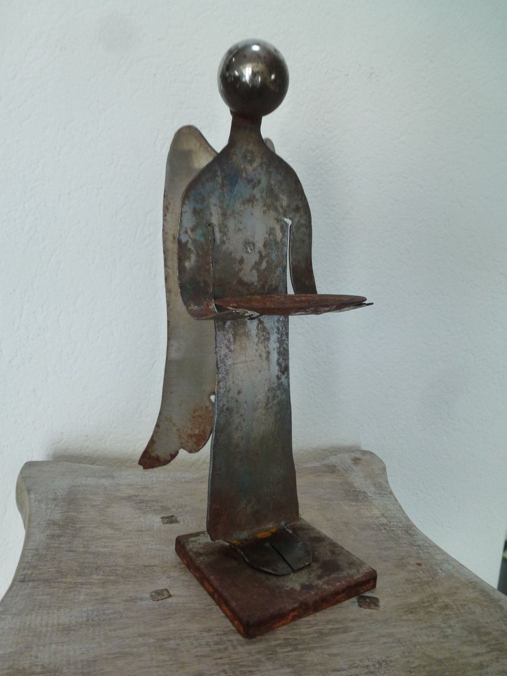 Skulpturen & Statuen: Vintage Eisenplastik Schweiz / Engel – Gebraucht aus Esslingen von FetteSchnecke 1
