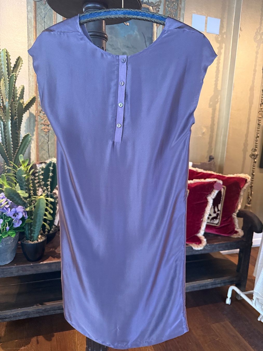 Kleider: Purple silk underdress – Neu (gemäss Beschreibung) aus Montreux von Yss_Boutiqu3 3