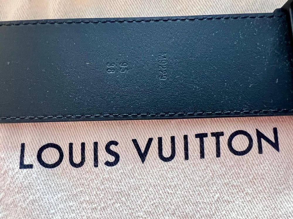 Authentique ceinture Louis Vuitton noire homme