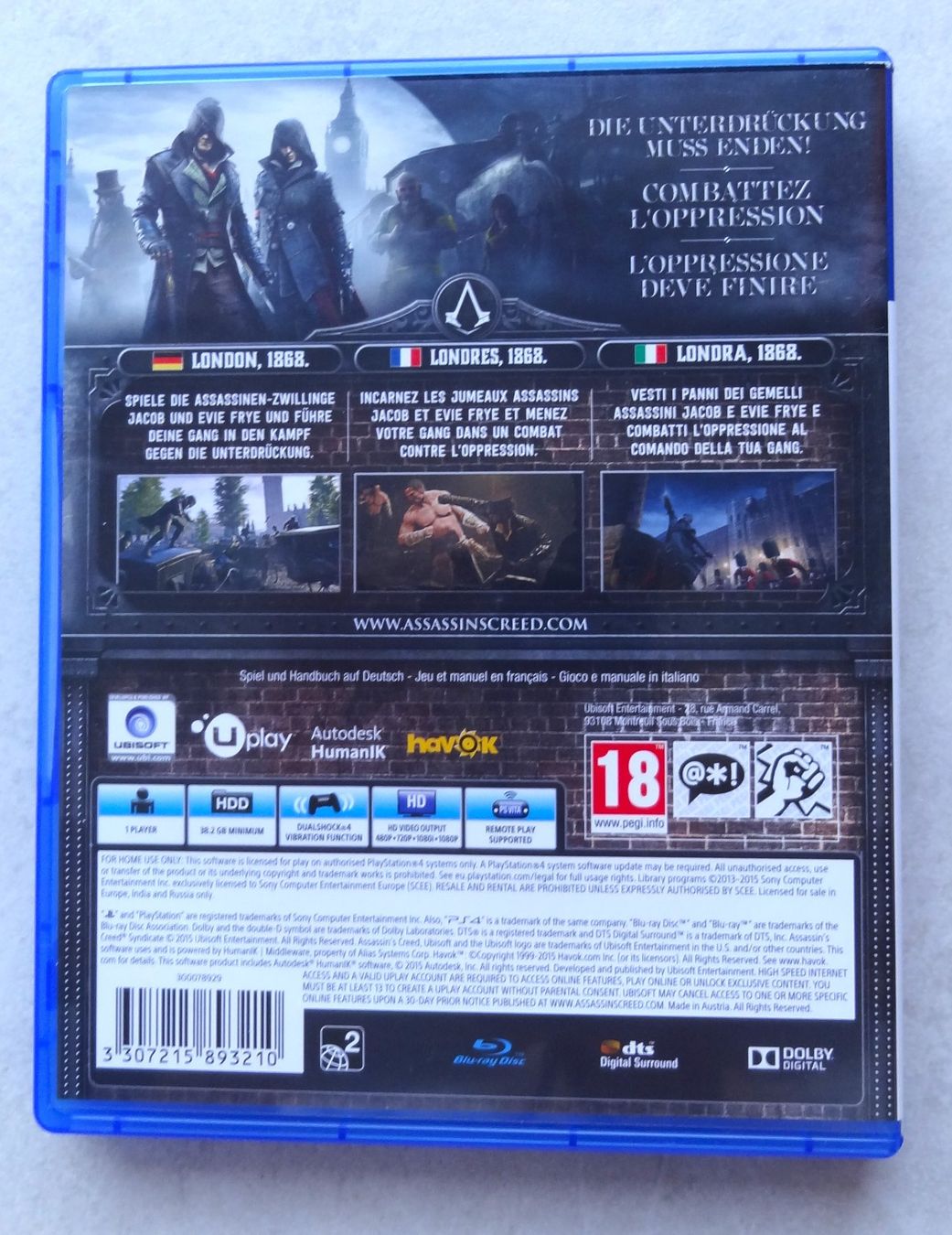 Giochi: PS4 Assassin's Creed Syndicate – Usato da Fahrwangen venduto da floret2 1