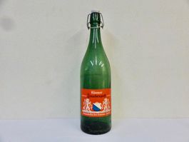 alte Flasche KLEVNER TRAUBENSAFT STAATSKELLEREI ZÜRICH 1945