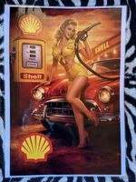 Shell pin up Tankstelle 