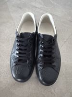Gucci Herren Sneaker aus Leder, schwarz, Grösse 41,5 - Top!