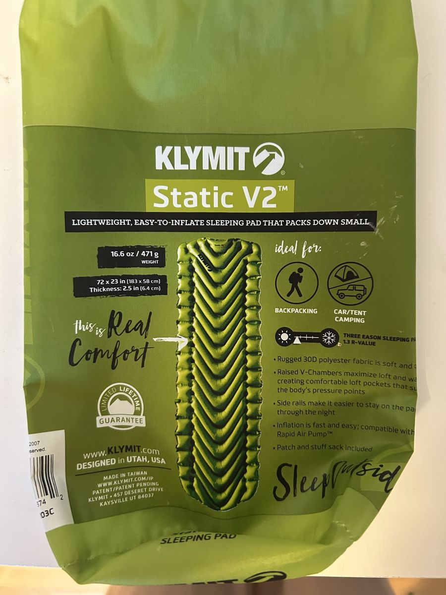 Tapis de sol: Isomatte Klymit Static V2 – Neuf (Voir description) à Winterthur par dan_ll72 2