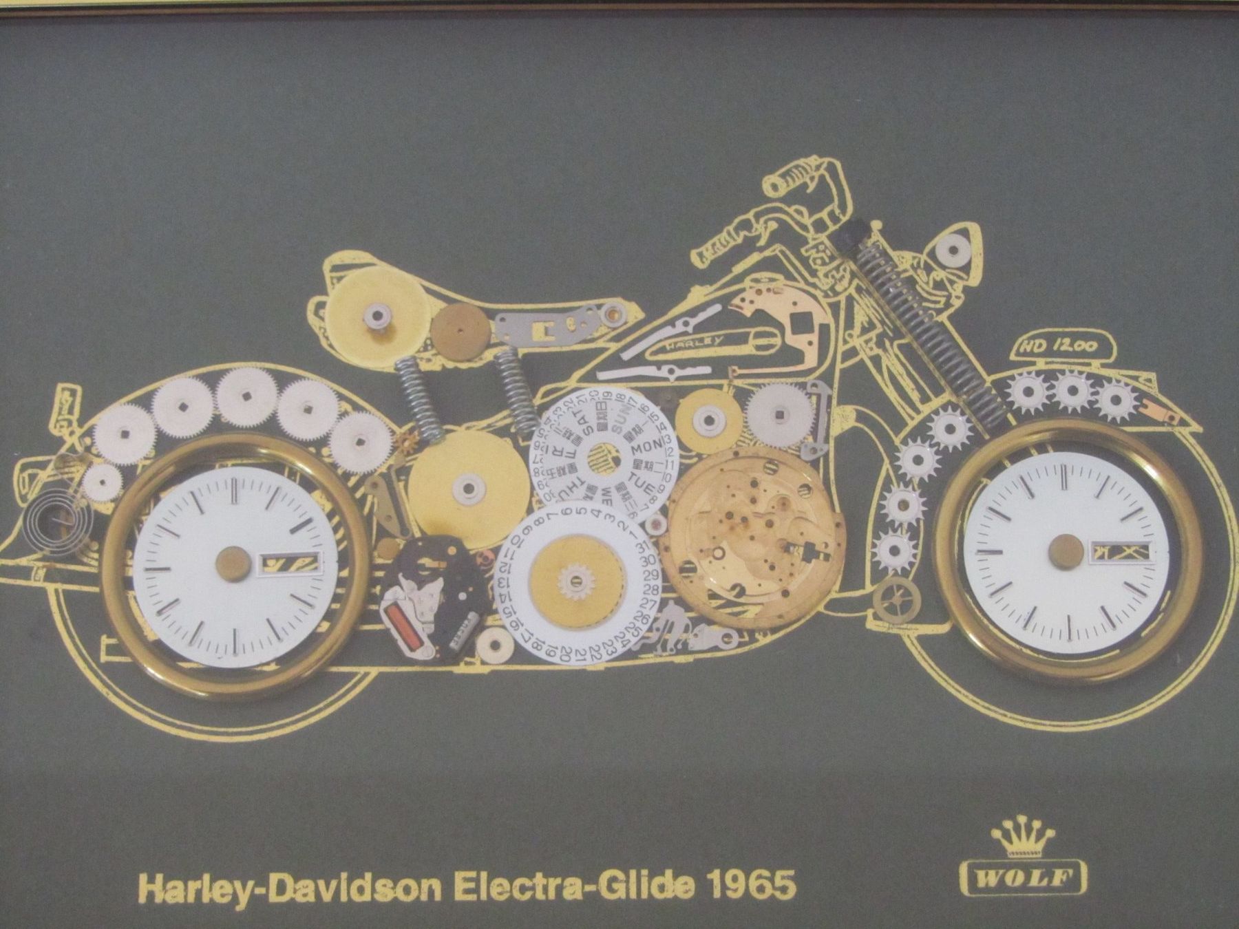 Foto & Immagini: Harley-Davidson Bild, Electra-Glide 1965 aus Uhrenteilen – Usato da Seengen venduto da mikelele 1