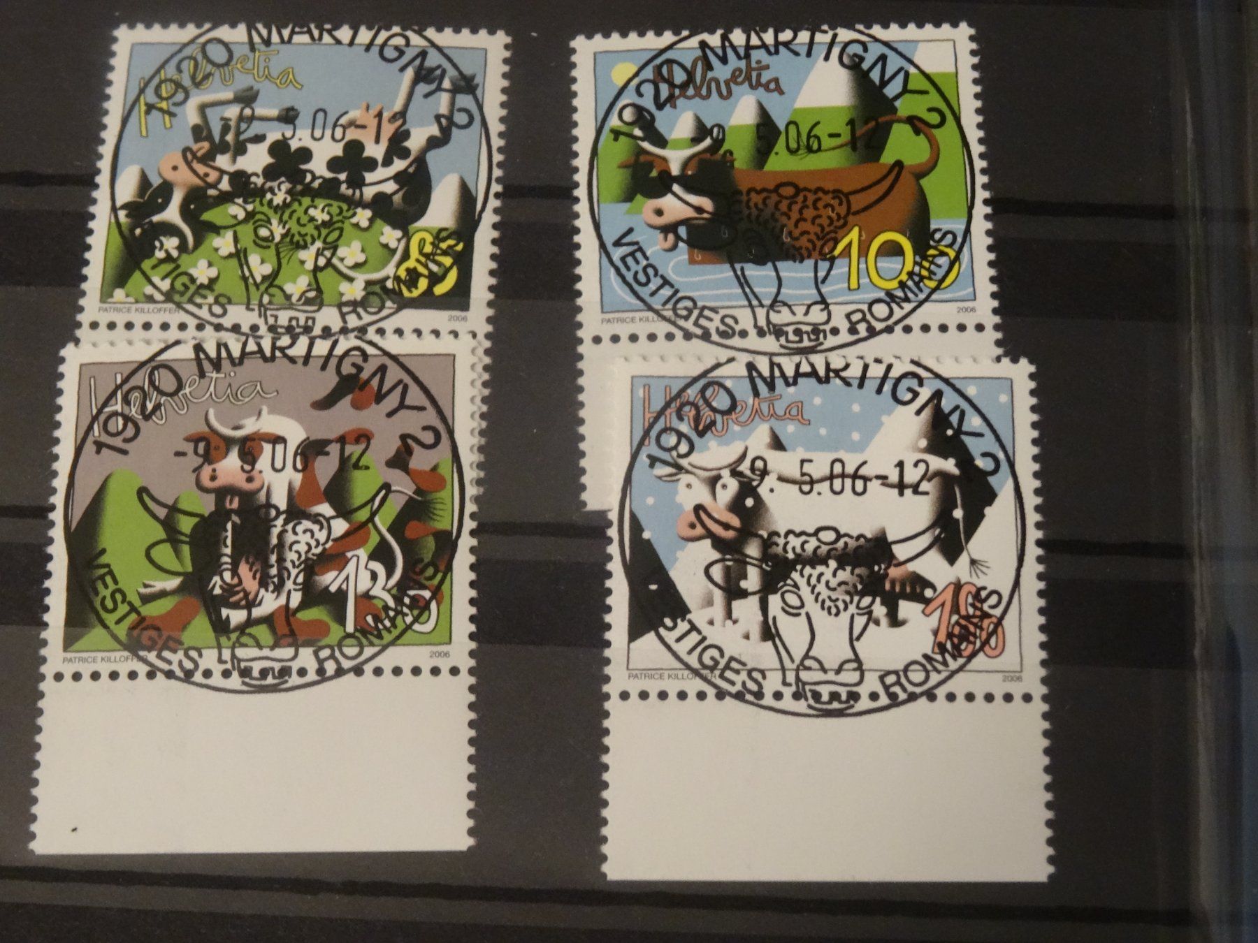 Tutti i francobolli: 2006 Kühe ET VOLLSTEMPEL MARTIGNY – Usato da Olten venduto da pechsisa1