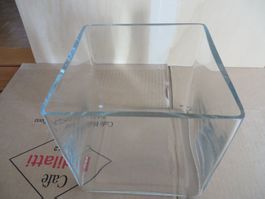 Glasvase quadratisch