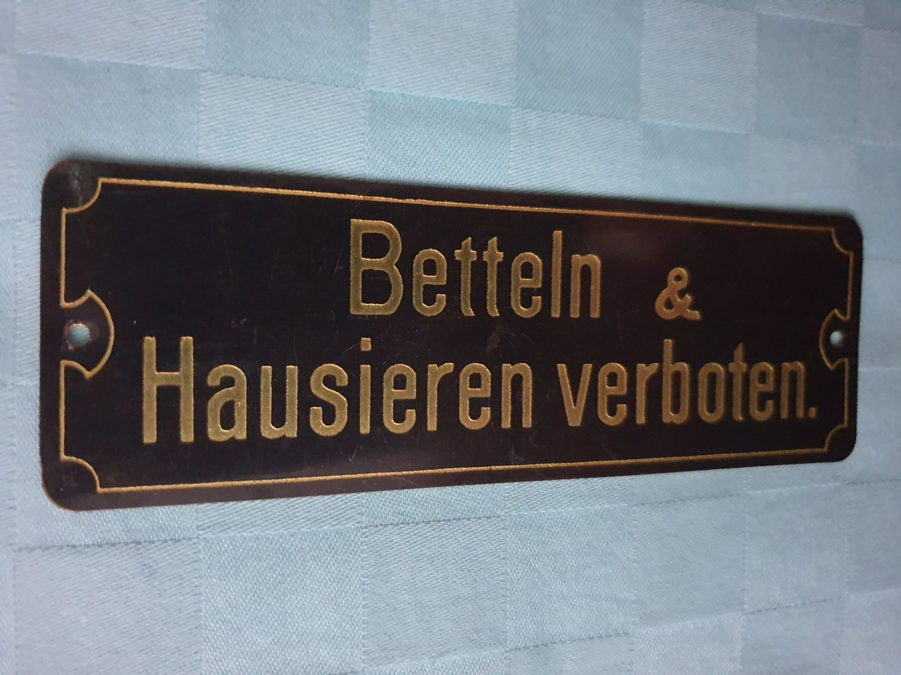 Ecriteaux: Vintage Blechschild – D'occasion à Mörschwil par spirspi