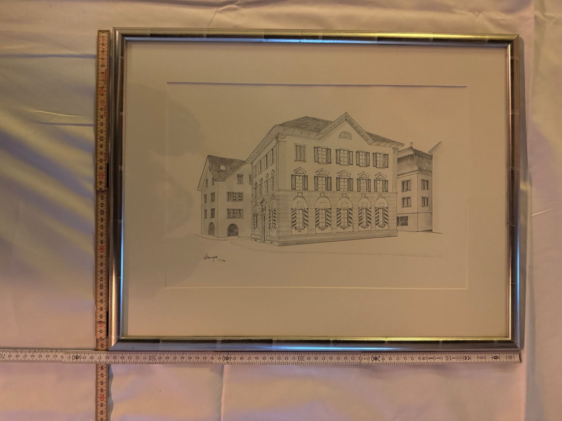 Foto & Immagini: Originale Zeichnung mit Rahmen – Usato da Lachen SZ venduto da rs_73