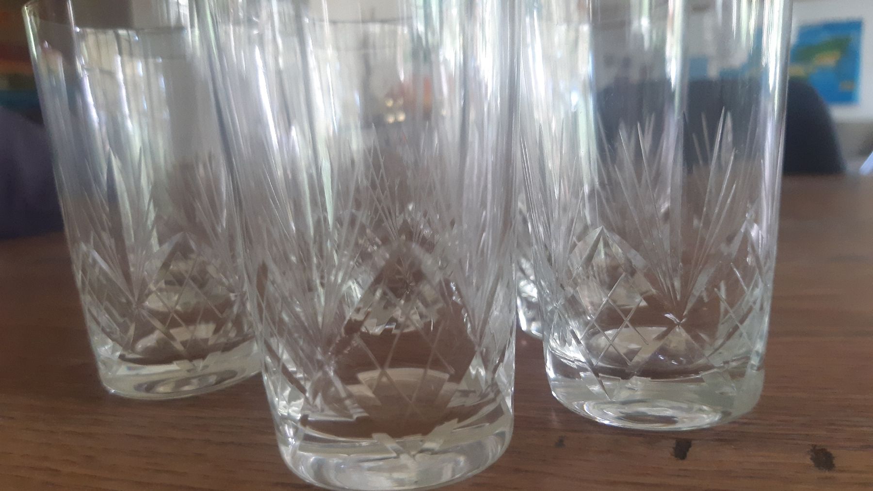 Gläser: Glas Set 9 Stk Kristallglas geschliffen – Gebraucht aus Oey von Parkplatzbrocki 3
