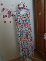 Kleid Lang Bunt XL Neu