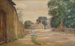 Aquarell von Ernest Marillier, signiert & datiert 1892
