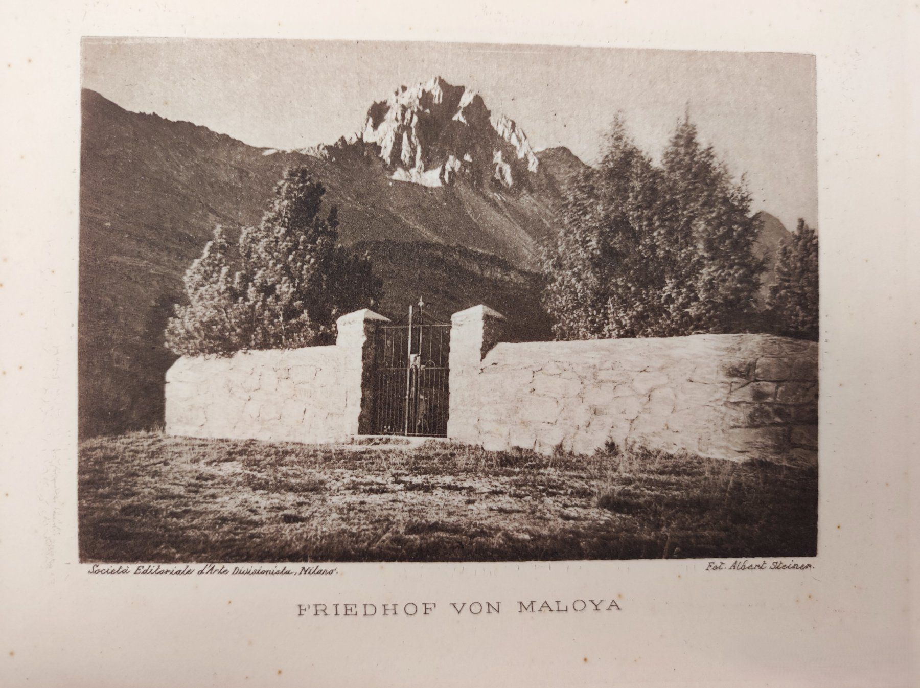 Foto & Immagini: ALBERT STEINER - FRIEDHOF VON MALOJA – Usato da Goldach venduto da Gaip