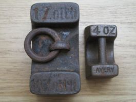 2 antike Gewichte