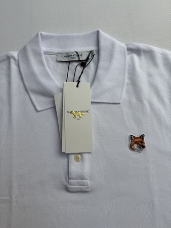 Maison Kitsuné Polo, Weiss, Neu mit Etikett, Grösse S