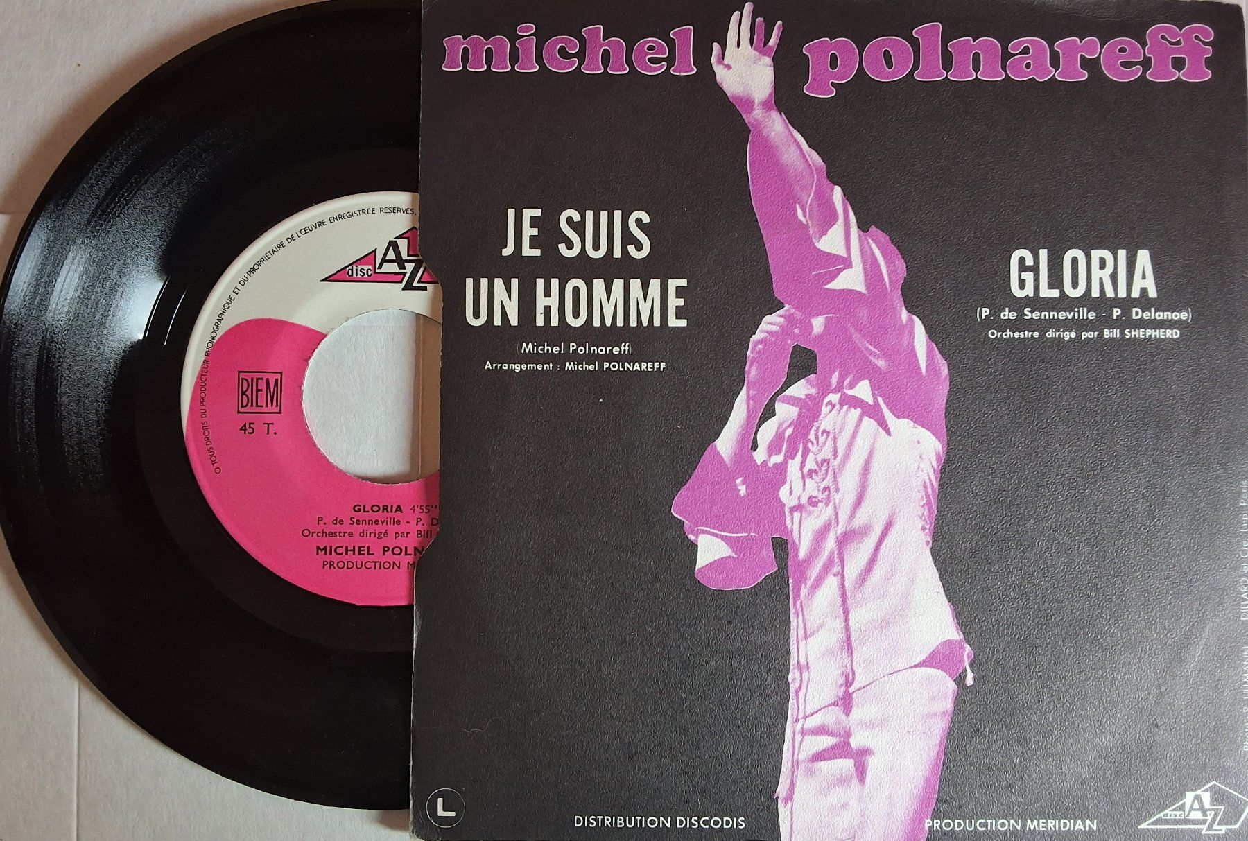 Dischi in vinile: Vinyl single  - Polnareff  - Gloria- Fr 70 - VG+ – Usato da Villeret venduto da Fil11 1