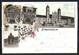 Litho Einsiedeln, Gnadenkapelle, Marienb