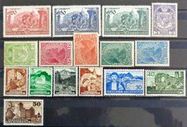 LIECHTENSTEIN: Postfrische Marken ** aus 1917–1937