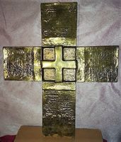 Kreuz Messing Jesch