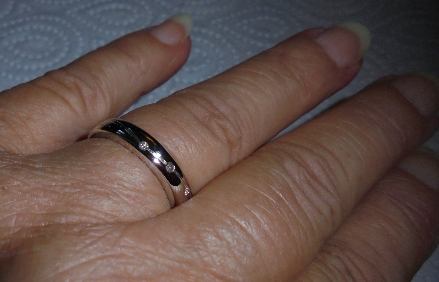 Bagues: Echtschmuck: Brillant-Silberring mit 3 Diamanten 17/53 – Neuf (Voir description) à Zuchwil par maumauchi 6